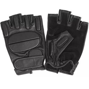 Fox 79-915 M Half Finger Rappelling  Glove - Black Medium