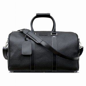 Maccase DB-BK Premium Leather Duffle Bag - Black