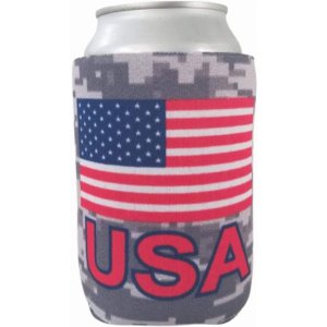 Capital USA_Camo Usa Can Cooler - High Quality Patriotic Can Cooler - 