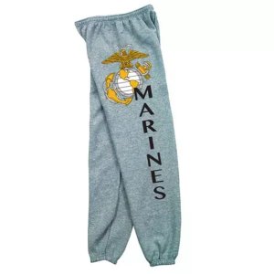 Fox 64-762 M Marines Logo Mens Sweatpant Grey - Medium