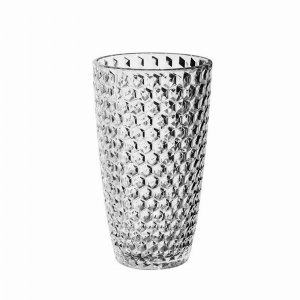 Leadingware AS-1032C Acrylic Diamond Cut Hi-ball - Clear 19 Oz. Set Of