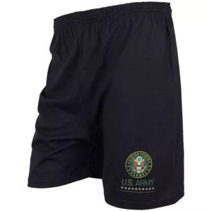 Fox 64-7990 S Men's Black Running Short - U.s. Army Logo Small