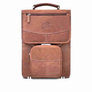 Maccase LVB-VN Premium Leather Vertical Briefcase - Vintage