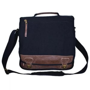 Fox 43-71 Classic Euro-style Messenger Bag - Black