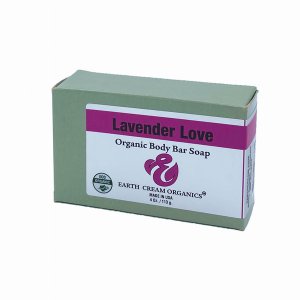 Earth ECO022a Organic Body Bar Soap, Lavender Love 3 Pack