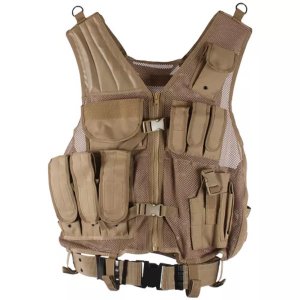 Fox 65-22785 Big  Tall Mach 1 Tactical Vest - Coyote