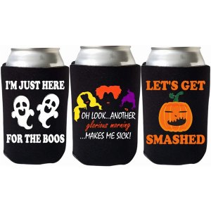 Capital HWN_12_Pack Funny Halloween Can Coolie Party Pack - Hocus Pocu