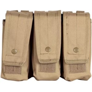 Fox 57-038 Ar-15  Ak-47 Triple Mag Pouch - Coyote