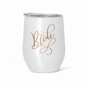 Samantha 1steeltumblerbride Stainless Steel White Bride Wine  Coffee T