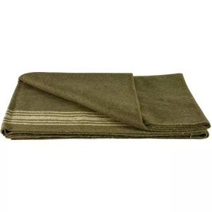 Fox 818-15 Khaki-striped Olive Drab Blanket