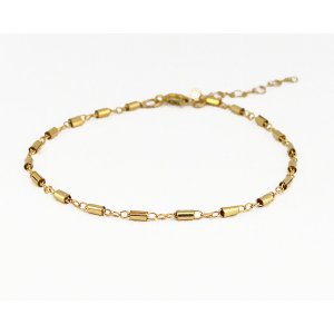 Iana ID-003-WS Gold Filled Chain Bracelet