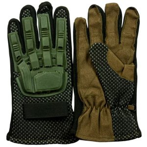 Fox 79-890 XXL Full Finger Tactical Engagement Glove - Olive Drab 2xl