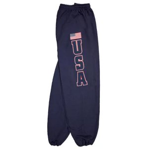 Fox 64-7891 XXL Usa Flag Mens Sweatpant Navy - 2xl