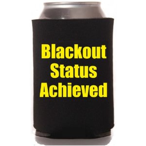 Capital BSA Blackout Status Achieved - Funny Can Cooler - Black And Ye