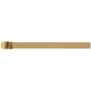 Fox 44-15 KHAKI 44 Cotton Web Belt, 12 Pack Brass Buckle - Khaki