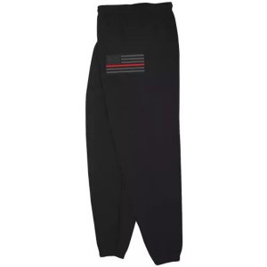 Fox 64-7483 L Usa Flagthin Red Line Mens Sweatpant Black - Large