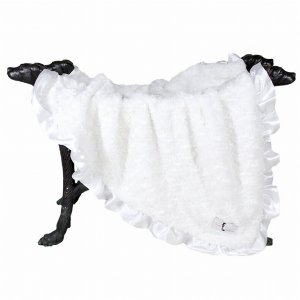 Hello 9104 Ruffle Baby Dog Blanket