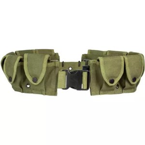 Fox 50-35 OD Gi Style 10 Pocket Canvas Cartridge Belt - Olive Drab