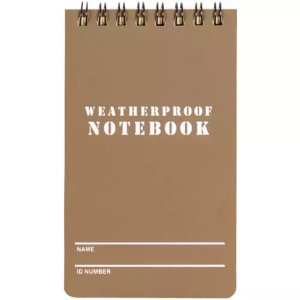 Fox 39-038 3 X 5 Military Style Weatherproof Notebook - Coyote-6pack