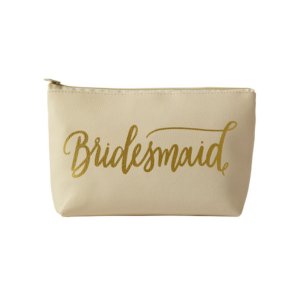 Samantha creambridesmaidleather-2 Cream Bridesmaid Makeup Bag In Faux 