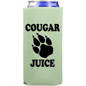 Capital Cougar_Juice_Slim_Blush Cougar Juice Funny Slim Can Cooler (bl