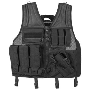 Fox 65-2315 Big  Tall Assault Cross Draw Vest Black - 2xl3xl