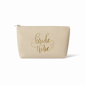 Samantha singlecreambtbag Cream Bride Tribe Makeup Bag In Faux Leather