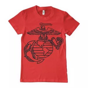 Fox 63-532 S Marine Emblem Men's T-shirt Red - Small