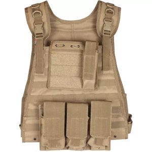 Fox 65-2885 Big And Tall Modular Plate Carrier Vest - Coyote