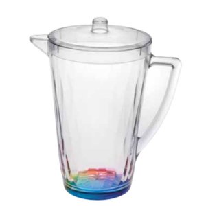 Leadingware AC-0185 Acrylic Rainbow Diamond Pitcher 2.5 Qt