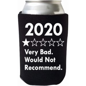 Capital 2020_One_Star_Black 2020 One Star Rating Funny Can Cooler - Ve