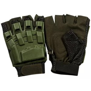 Fox 79-880 XL Half Finger Tactical Engagement Glove - Olive Drab Xl