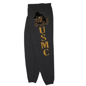 Fox 64-7671 XXXL Marines Bulldog Mens Sweatpant Black - 3xl