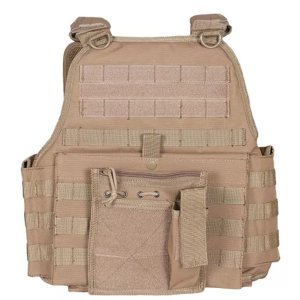 Fox 65-2185 Big  Tall Vital Plate Carrier Vest Coyote - 2xl3xl