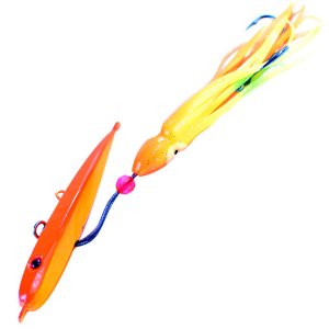 Magbay orange-squid-skirt-jig Calamar Jig Orange 4oz