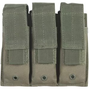 Fox 57-5530 Triple Pistol Mag Pouch - Olive Drab