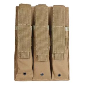 Fox 57-6538 Triple Mp5 Mag Pouch - Coyote