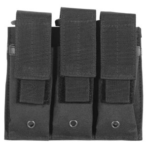 Fox 57-5531 Triple Pistol Mag Pouch - Black