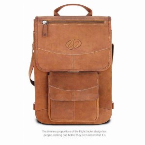 Maccase L13FJ-VN-BP 13  Premium Leather Macbook Flight Jacket With Bac