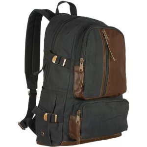 Fox 43-661 Retro Vintage Airman's Rucksack - Black