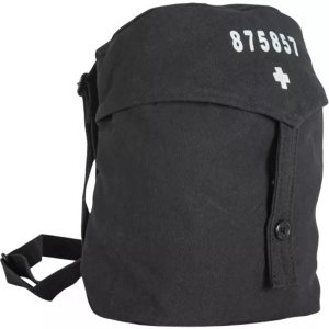 Fox 42-471 Swiss Army Gas Mask Bag - Black