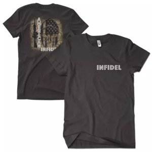 Fox 63-6291 XL American Infidel Men's T-shirt Black 2-sided - Xl