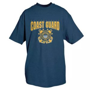 Fox 64-432 M Coast Guard T-shirt With Logo- Navy Medium