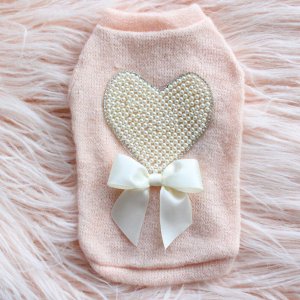 Hello 236 Pearl Heart Sweater