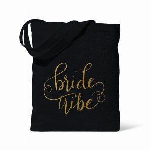 Samantha blackbttote Black Bride Tribe Tote Bag In Canvas