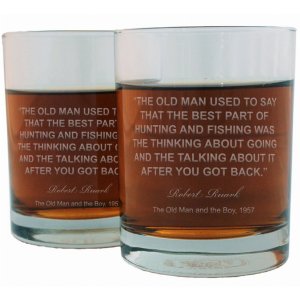 Famous FWGOERR Robert Ruark Famous Quote Italian Crystal Whiskey Glass