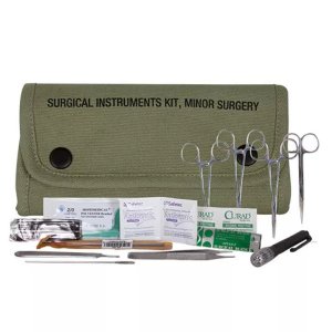 Fox 57-71 Surgical Instrument Kit - Olive Drab