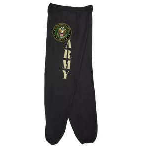 Fox 64-753 XXXL Army Logo Mens Sweatpant Black - 3xl