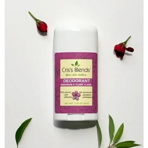 Criss DGYP3 Cris's Blends Natural Deodorant - Geranium  Ylang Ylang