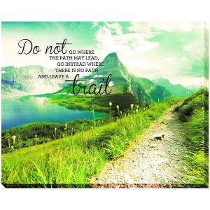 Advantus 78092 Advantus Leave A Trail 22 X 28 Inches Canvas Motivation